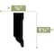 Ekena Millwork WM947 - 1 1/4"H x 3/8"P x 96"L Door Stop Moulding, PVC WM947X96SWPV - alternate 3